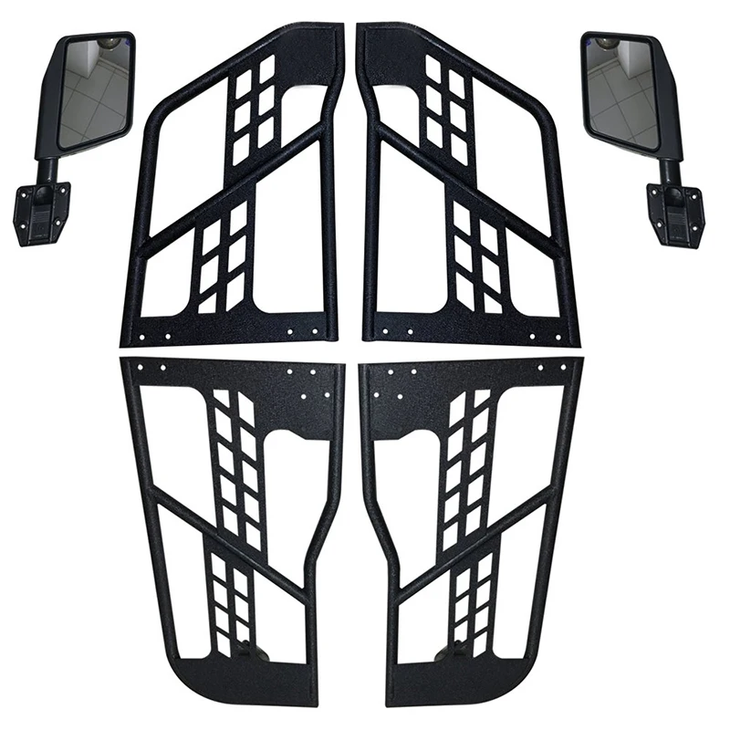 High Quality Carbon Steel Material Tubular Doors with Side View Mirrors for Jeep Wrangler JK 2007-2017
