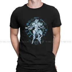 PROJECT Round Collar TShirt METROID Samus Aran Zero Task Pure Cotton Original T Shirt Man's Clothes Fashion Big Sale