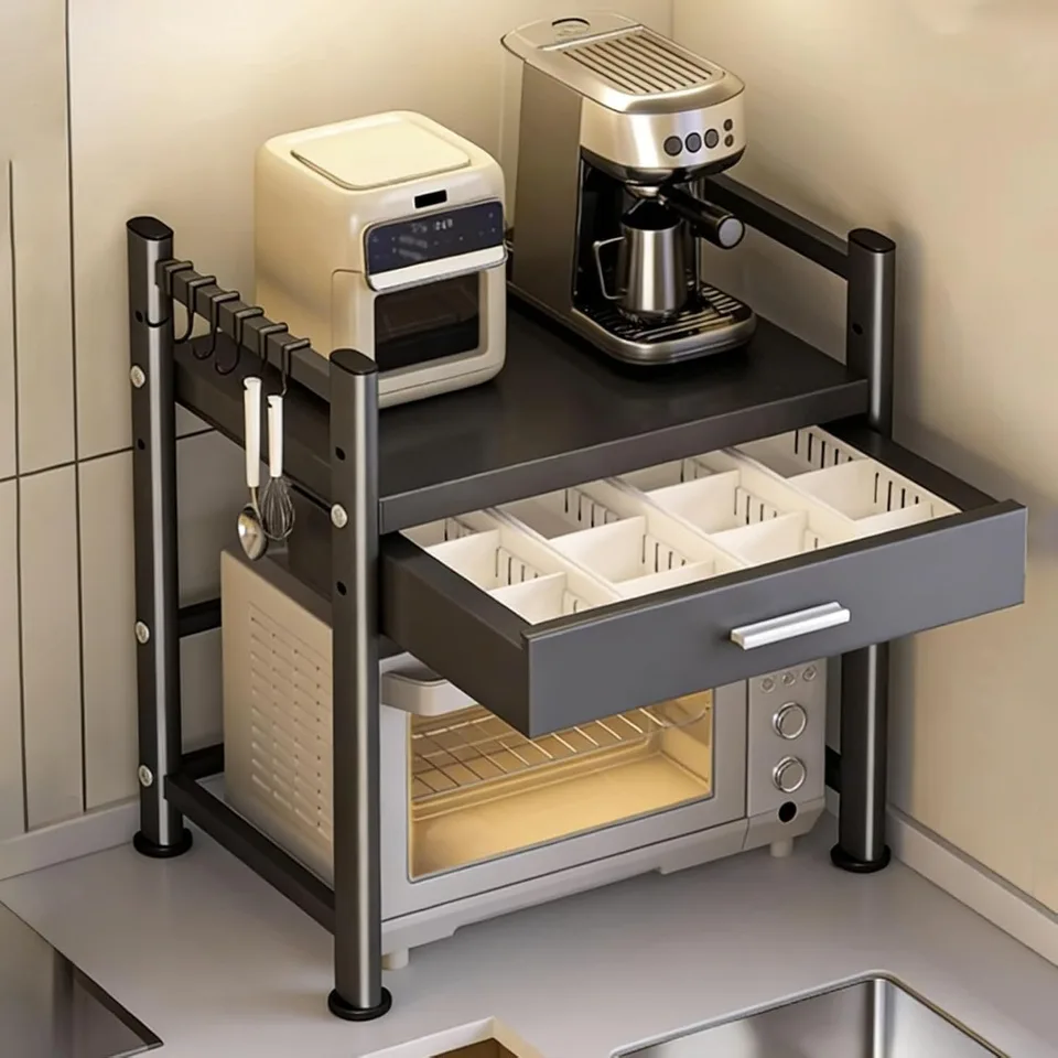 Expandable Microwave Shelf, 37 to 47cm