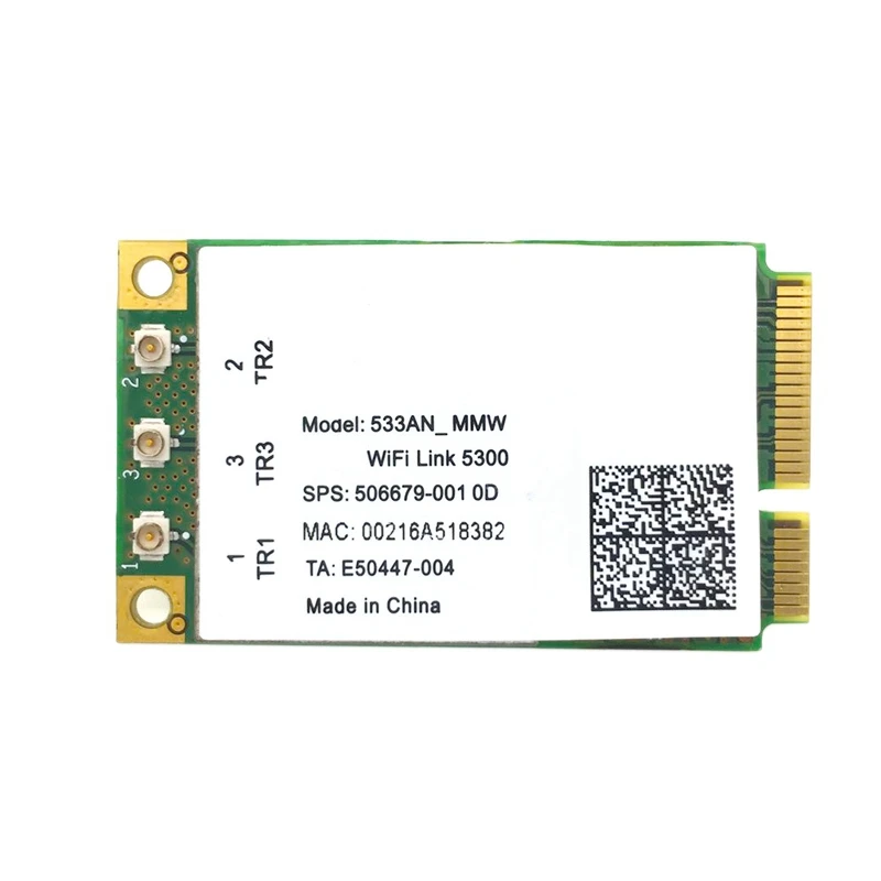 Network Card 5300Agn 750M Dual-Band 2.4G/5G Wifi Card for Industrial Control Motherboard/Mini Host/Desktop/Laptop