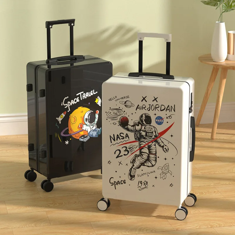 Luggage Suitcase 20inch  Cartoon Travel Code Box  Student Trolley Box  Outdoor Suitcase for Men and Women