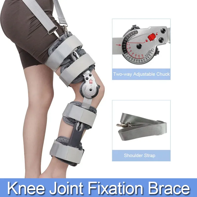 

Adjustable Knee Support-Joint Pain Fixation Brace Orthopedic-Knee Brace Lower Limb Bracket Fracture, Ligament Strain Orthosis