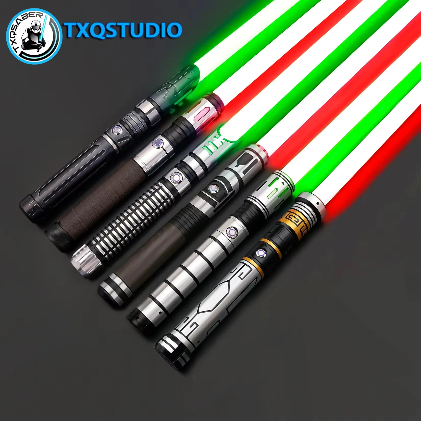 TXQSTUDIO Lightsaber Smooth Swing Metal Hilt Lightsaber LED Blade Bluetooth Control Colors Change Cosplay Toys Sword Gift