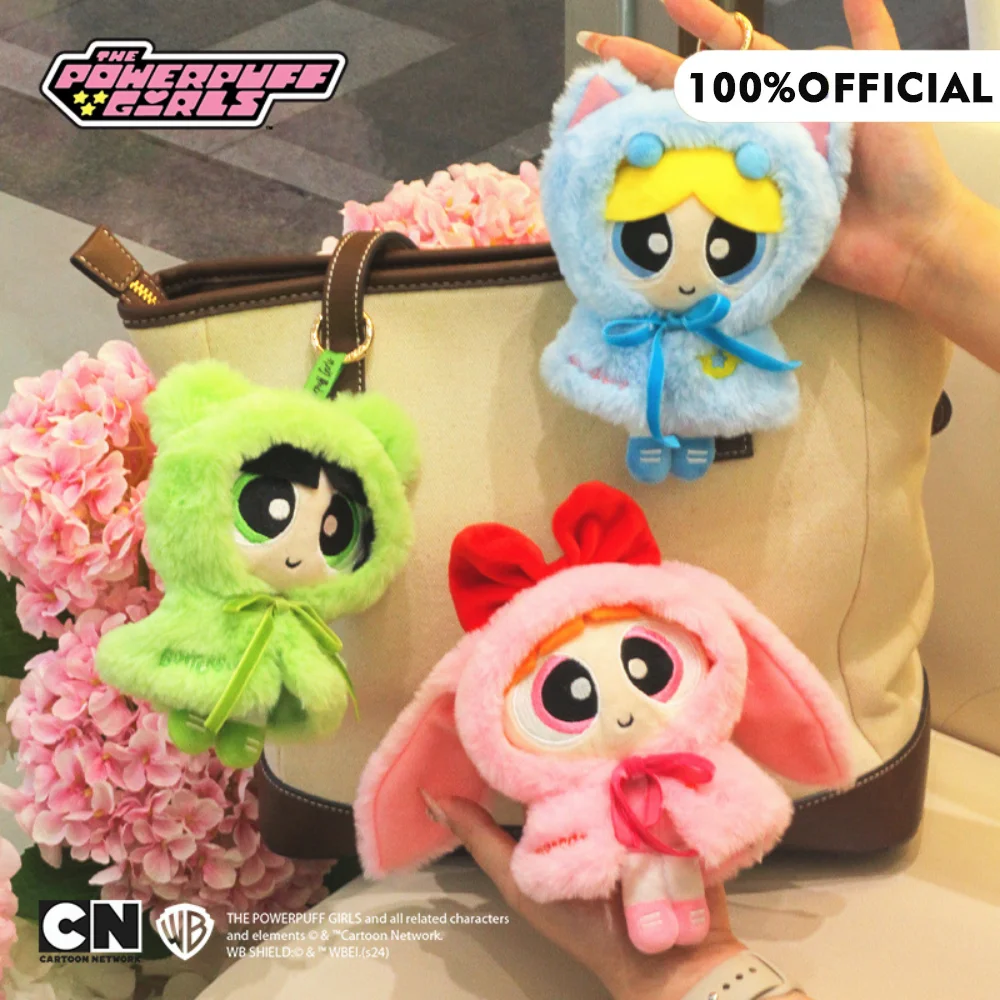 

Подлинная Kawaii The Powerpuff Girls 15 см накидка серии мультфильм плюшевая сумка кулон аниме милая плюшевая кукла брелок рождественские подарки