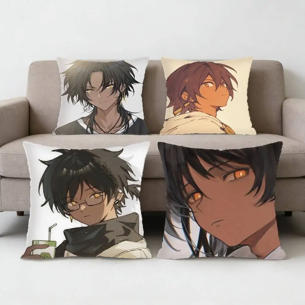 

Game Arknights Thorns Pillow Case Anti-dustmite Pillowcase Invisible zipper silky Sofa cushion cover for bedroom