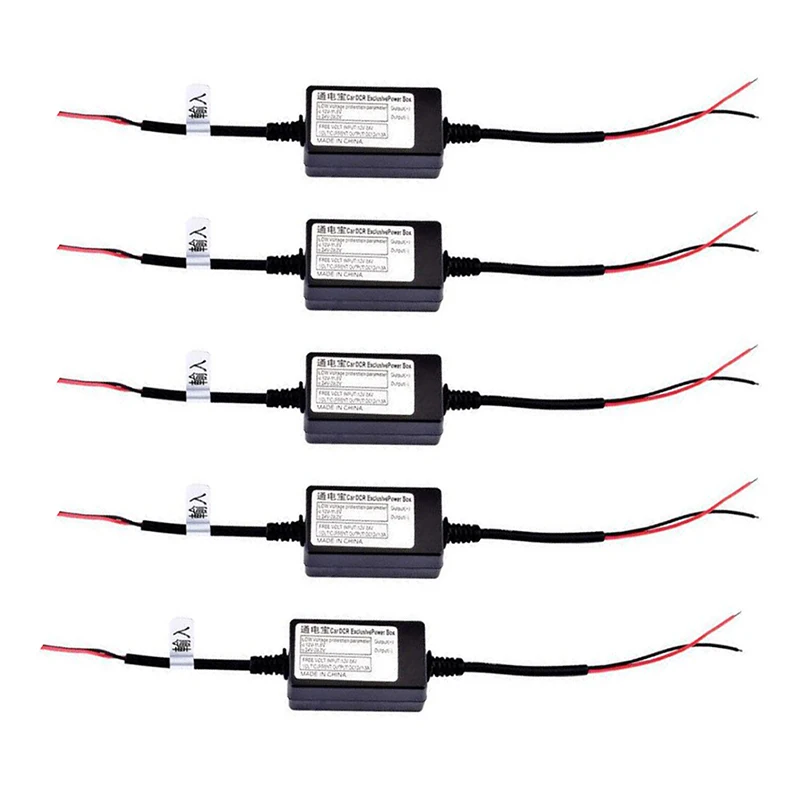 5PCS DC 24 Volt to 12 Volt DC DC Step Down Power Cable Transformer Converter 24V to 12V 1.5A Car Phone Charger Adapter Cable