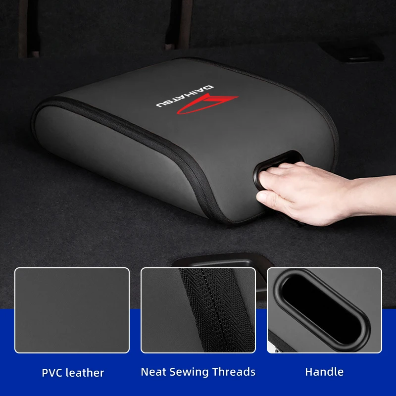 Bolsa de almacenamiento para coche, bolsa de cuero con velcro para zapatos, para DAIHATSU Sirion Feroza Trevis Taft Terios 2 Cuore Storia Rocky Harga Ayla Sigra