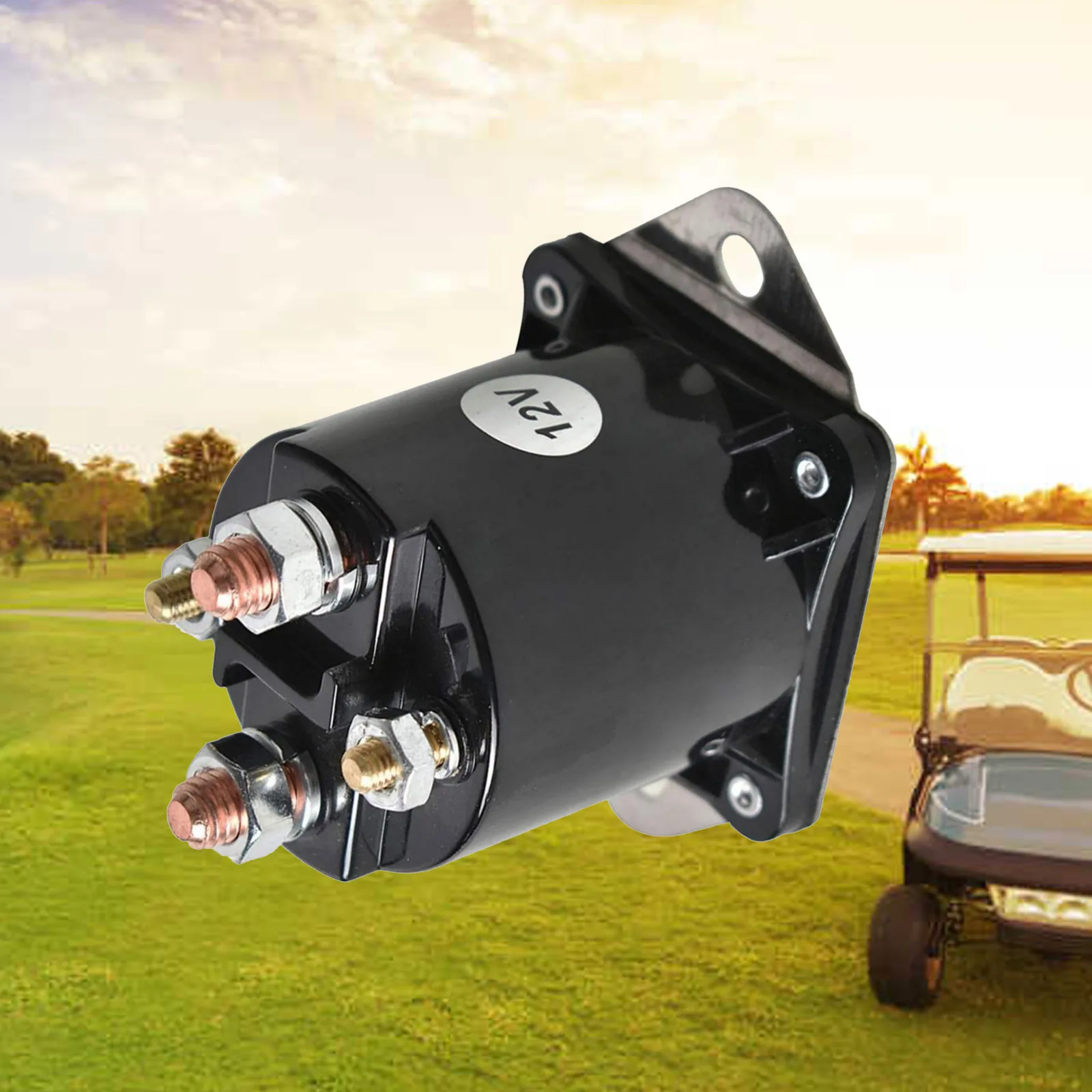 1pc Club Car Gas Golf Cart Starter Solenoid 12V Relay 4 Terminal for DS 1984-Up Precedent 2004-Up Replaces 1013609 Car Accessory