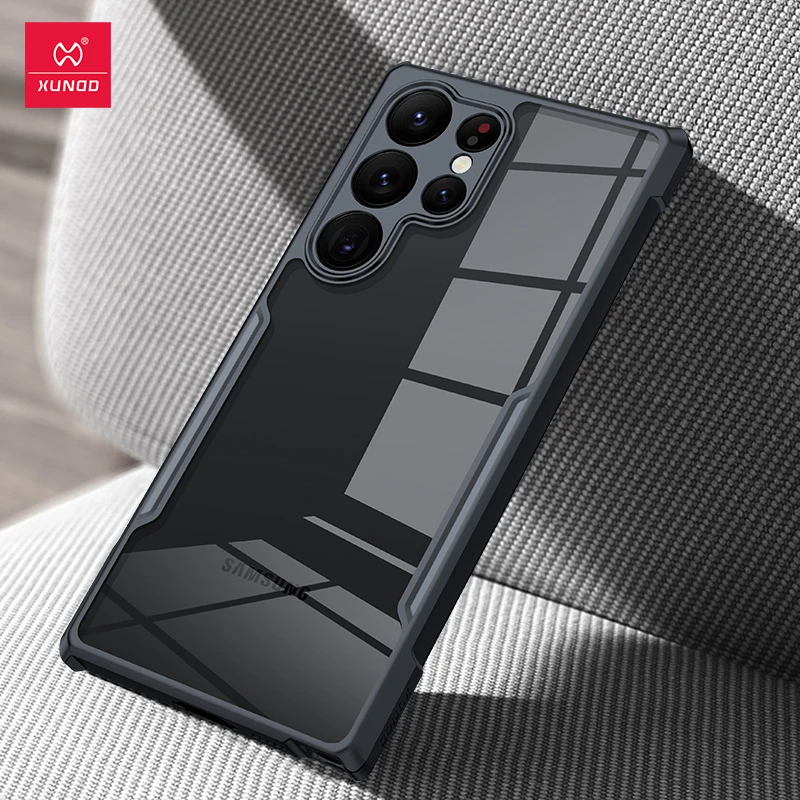 Xundd Hülle für Samsung Galaxy S24 S25 S26 Ultra, für S25 S23 Plus S21 Ultra FE, Airbag-Stoßschutz, PC&TPU Rückseite, transparente Abdeckung 3