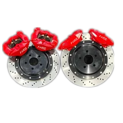 rear Drift handbrake exclusive double 2 pot brake caliper kit with hole  rotor 330*18 for  e90 e91 e92 e46 e39