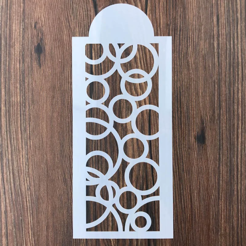 Reusable round Totem Cake Stencil Spray Flower Design DIY Scrapbook Embossing Painting Tool for Baking Decoration