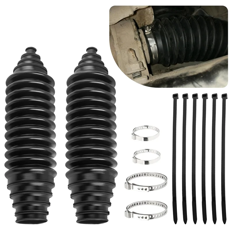 Car Universal Steering Rack And Pinion Boot Steering Rack Boot Tool Kit, Dustproof Silicone Inner Tie Rod Boot Set