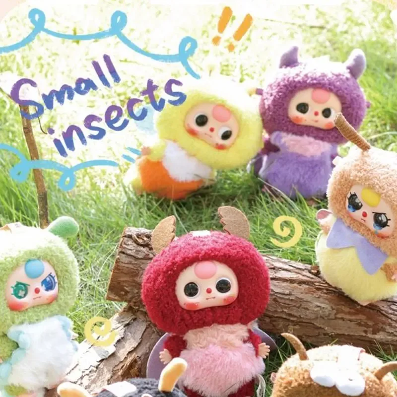 

Baby Three Original Authentic Small Insects Plush Blind Box Cute Fluffy Elf Doll Holiday Party Gift For Adult Collectors