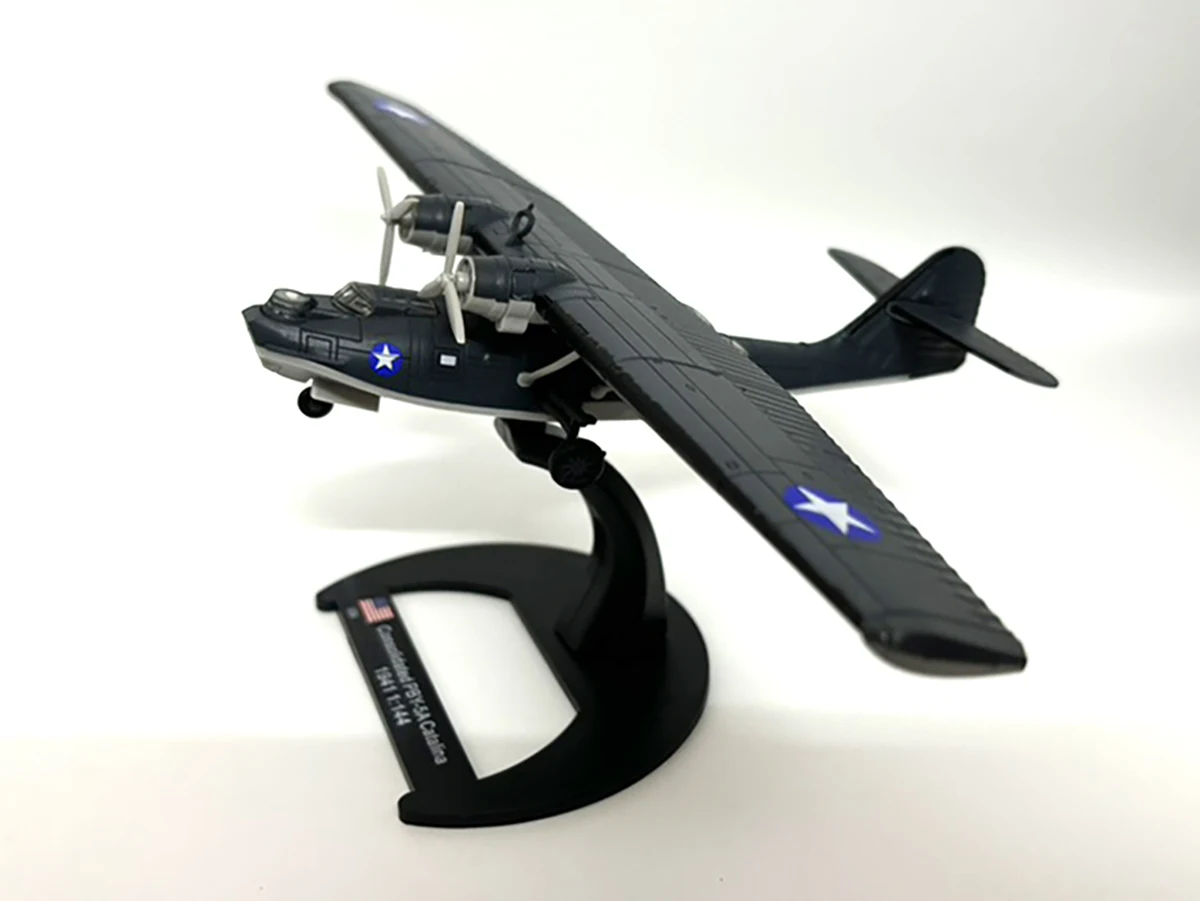 1:144 Scale US PBY-5A Catalina Seaplane Alloy Static WWII Scout Aeroplane Fighter Model Hobby Gift Collection Ornaments Die-cast