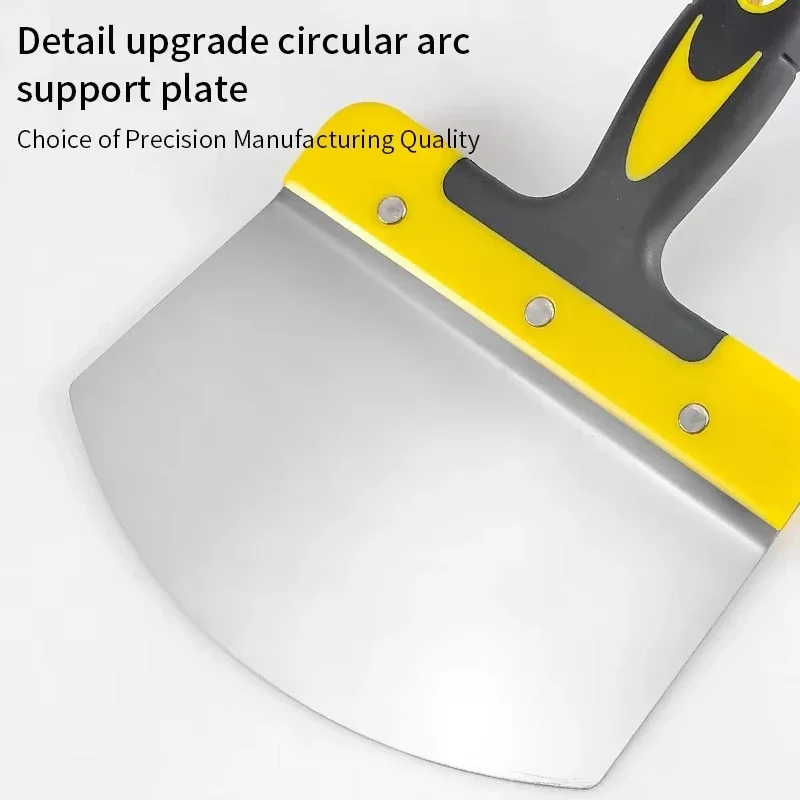 مكشطة شفرة الطلاء المغذية ملء ملعقة أدوات البناء جدار فولاذي مقاوم للصدأ الطلاء الجص مجرفة سكينة معجون