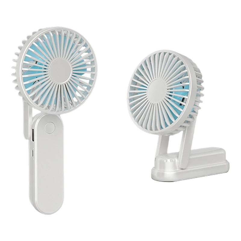 

Handheld Fan, Travel & Camping Essential Small Desk Fan Foldable USB Rechargeable 3 Speed Cooling Fan