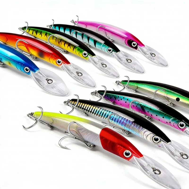 

Приманка для морской рыбалки 10 шт. в упаковке, крючок 2/0 Laser Minnow, 17 см, 27 г, бионическая жесткая приманка для пресной и соленой воды.