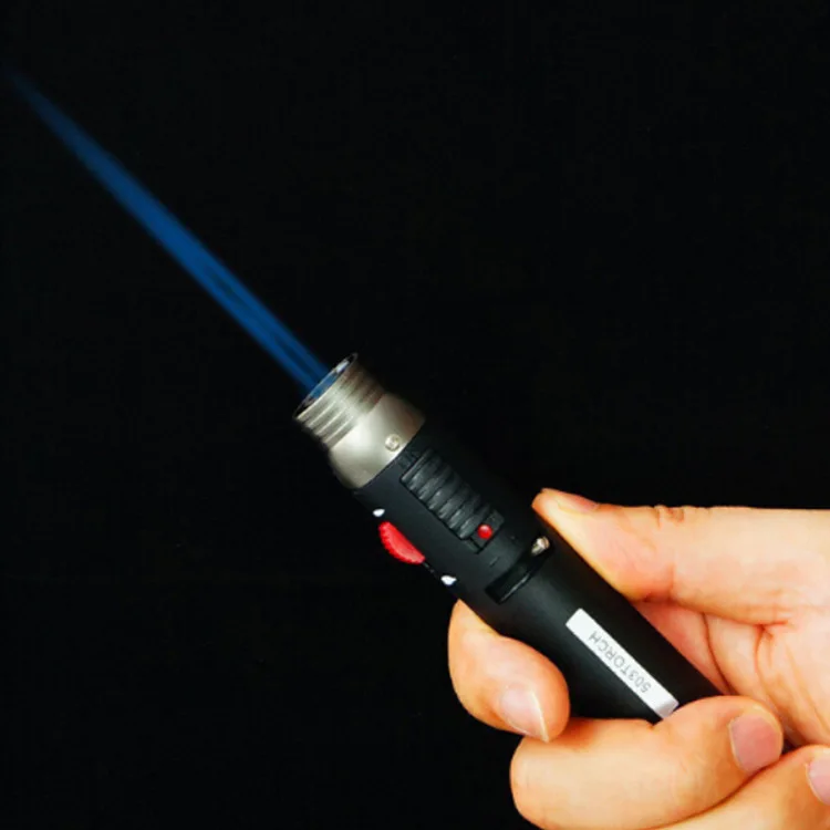 1-3PC Honest Creative Dual Fire Switch Straight Flame Lighter Personalized Pen-style Windproof Jet Lighter Welding Grab Men Gift