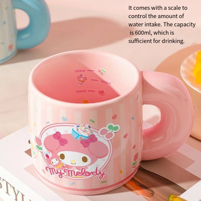 

Sanrio Cinnamoroll New Style Cartoon Ceramic Mug Household Office Girls Heart Birthday Gift Exquisite Milk Coffee Breakfast Cup