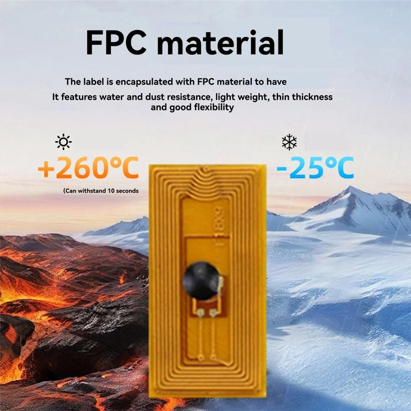【Home-Tools!】RFID NFC Tags 13.56Mhz High Temperature ISO14443A 20Pcs Flexible Electronic Labels