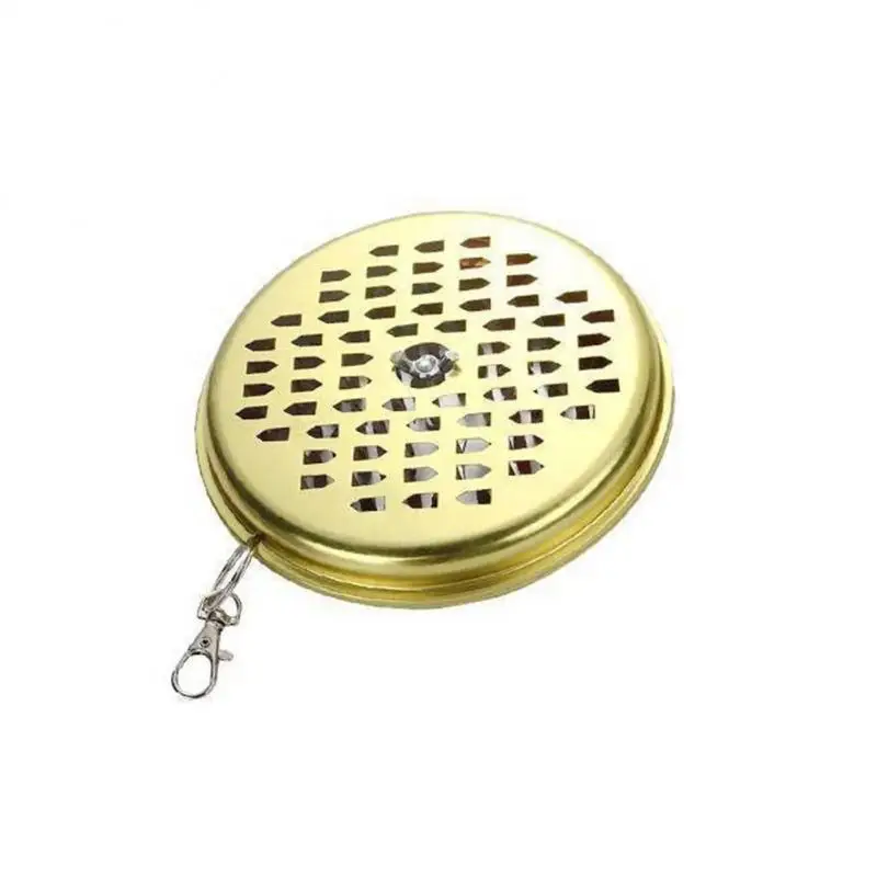 

Metal Sandalwood Shelf Portable Mosquito Coil Holder With Cover Incense Repellent Plate Anti-mosquito Tray Hotel Home Supply