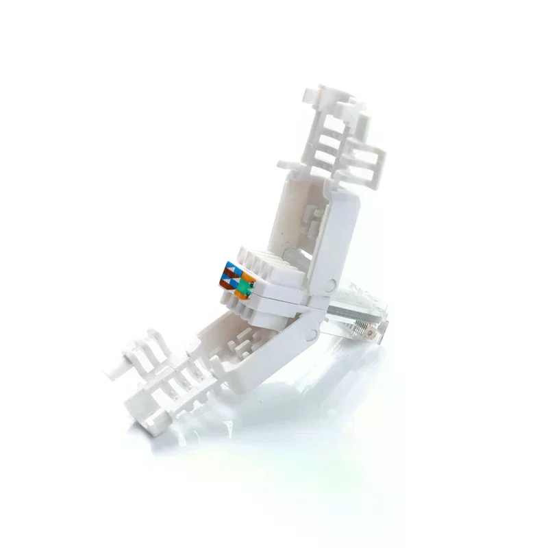 Hard Drive Cable No Crimp Ethernet Tool-free Crystal Head Plug Connector For HDD SSD Data Transfer SATA Connector Durable For