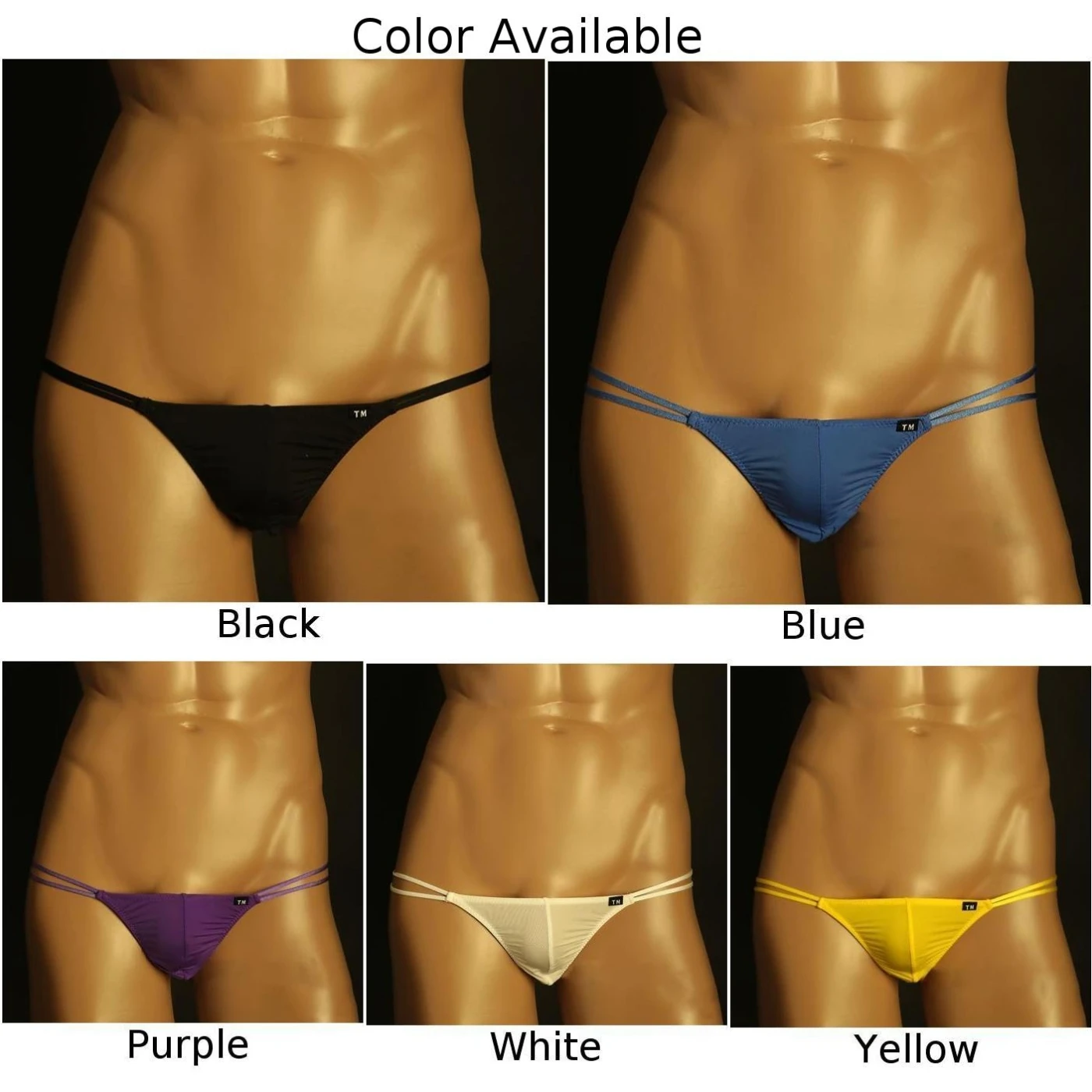 Tanga transpirable con parte trasera en T para Hombre, Bikini de cintura baja, ropa interior, lencería de tentación, bragas con bolsa suave