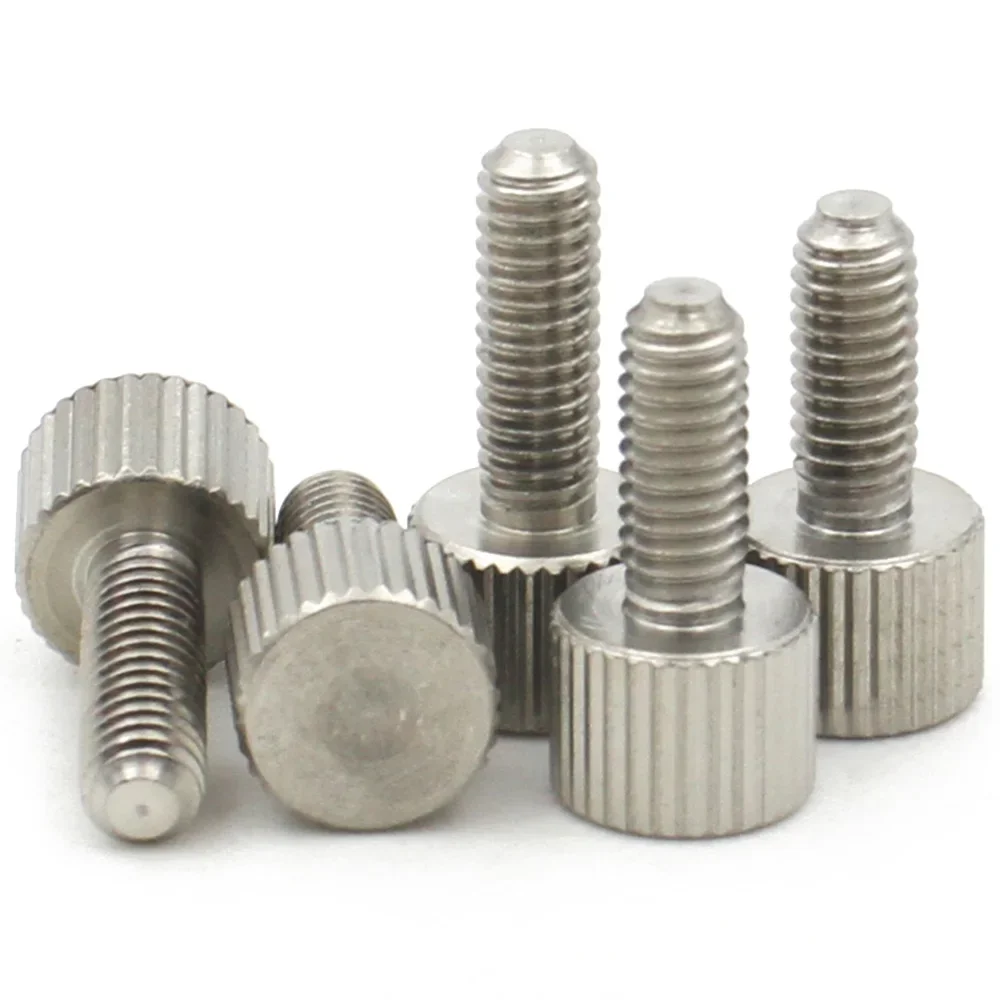 1-5pcs 304 Stainless Steel Thumb Screws M2 M3 M4 M5 M6 M8 knurled Head Thumb Bolt,Machinery,Tool Round Adjustment Hand Screw