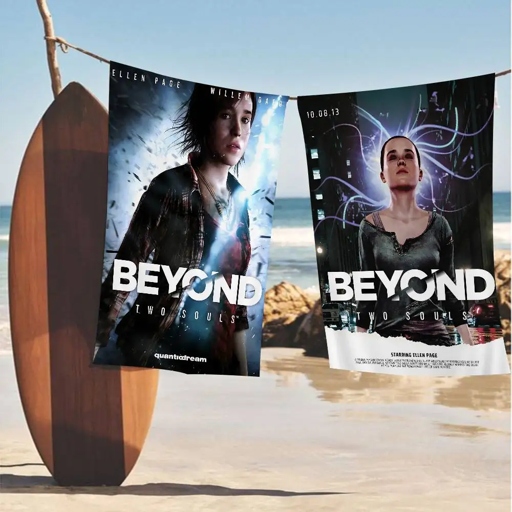 Popular Interactive Games Beyond Two Souls Beach Towel Colorful Bath Towels for Girl Microfiber Quick Dry Custom Sand Free Beach