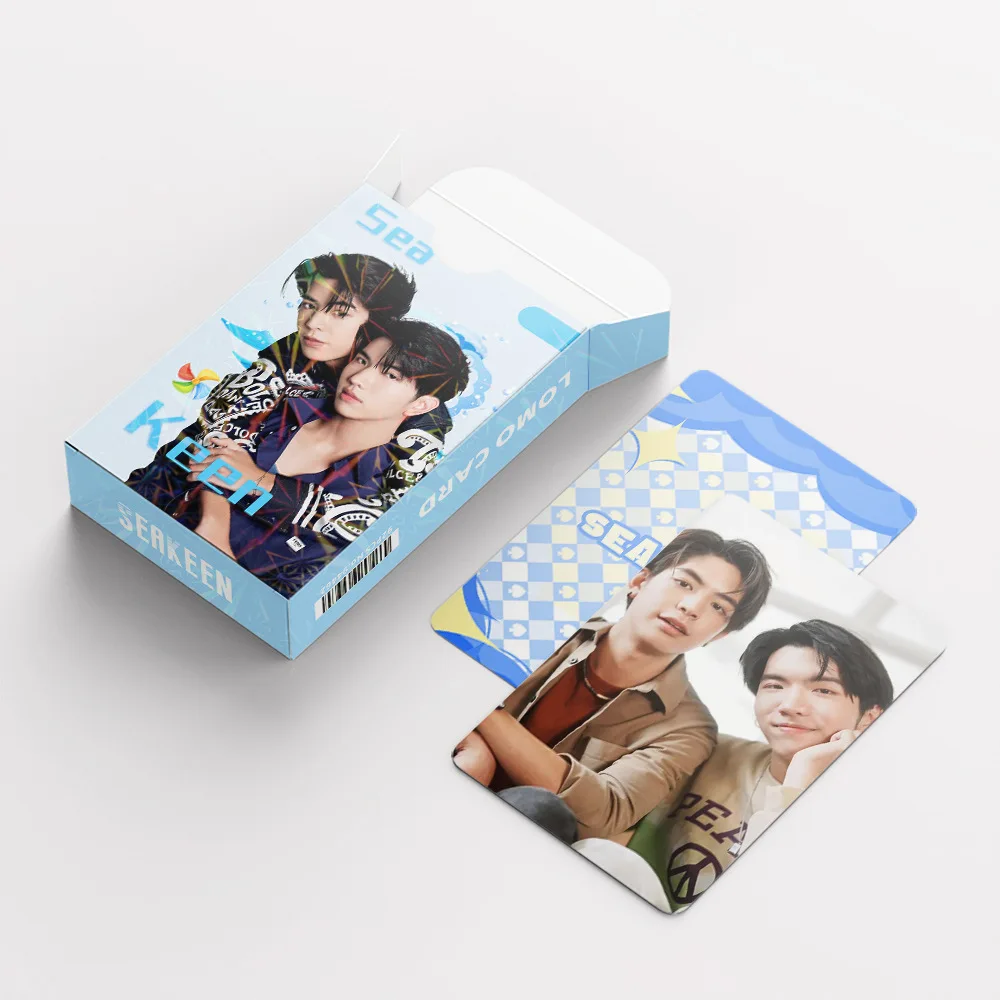 92pc THAI STAR SEAKEEN LASER LOMO COLLECTION - DRAMA CP SEA & KEEN HOLOGRAPHIC PHOTO CARDS WITH STICKERS FOR fan