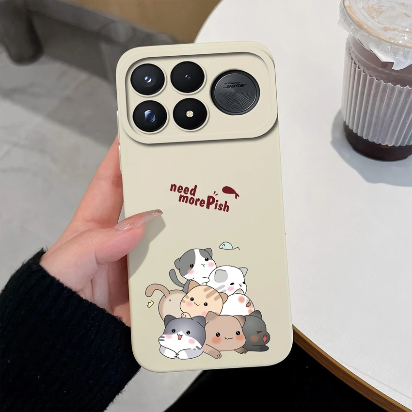 Lovely Dinosaur Cover For Xiaomi Poco F9 Pro F9 Ultra Case Scratch Resistance Advanced Shockproof Soft Silicone Phone Protectors