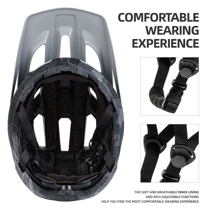 BATFOX-Capacete de Mountain Bike para Homens e Mulheres, Capacetes de Bicicleta de Estrada, MTB, Off-Road, Corrida Integralmente Moldado, Capacete