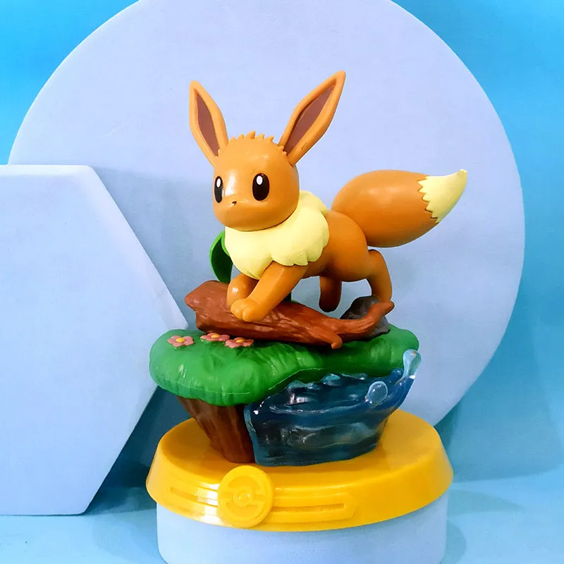 Anime Pokemon Funism Adventure Eevee Family Suit Blind Box Jolteon Sylveon Actionfigur Sammlung Modell Kinderspielzeug Geschenk Replik – Detail 10