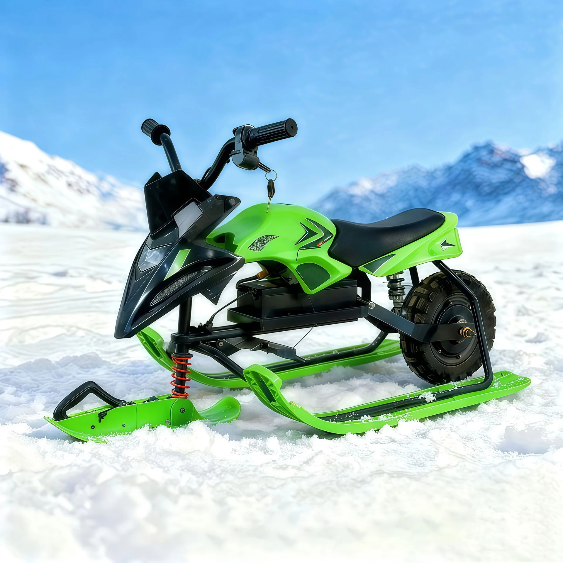 Factory Direct Sales Children's Electric Sledge with Brakes for Adults and Children's Winter Entertainment Sledge Snowboard