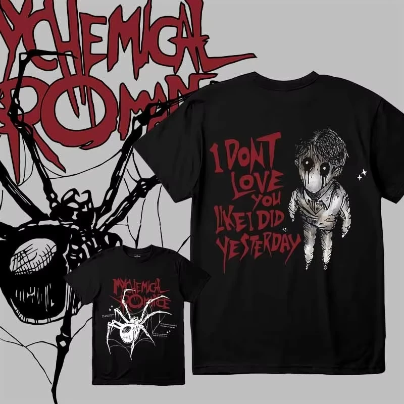 

My Chemical Romance Kaos I Don't Love You Baju Printed Kaos Unisex Kaos 100% Cotton Comfort T-Shirt Casual Sports Baju COD