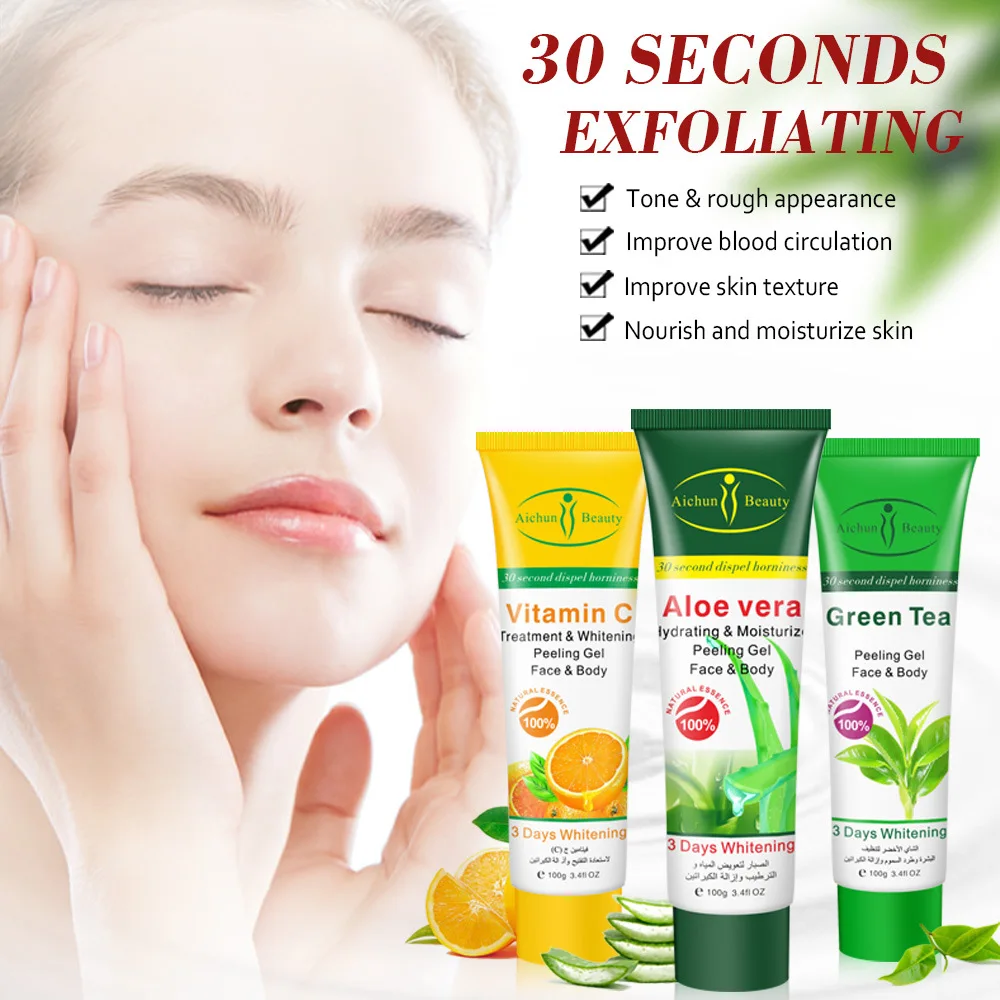 Plant-based Cleansing Gel Exfoliating Gel Lmprove Skin Texture Moisturize Unclog Pores Clean Dead Skin and Smooth