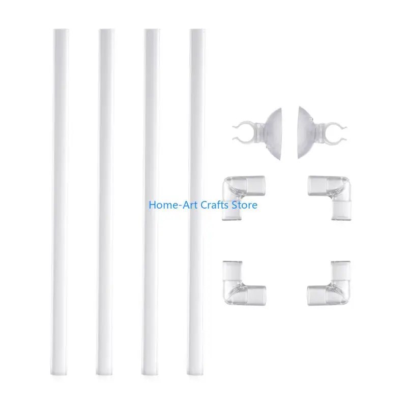 Y3NA Clear Fish Containment System 23x23cm AntiDrift Feeding Rings for Aquariums