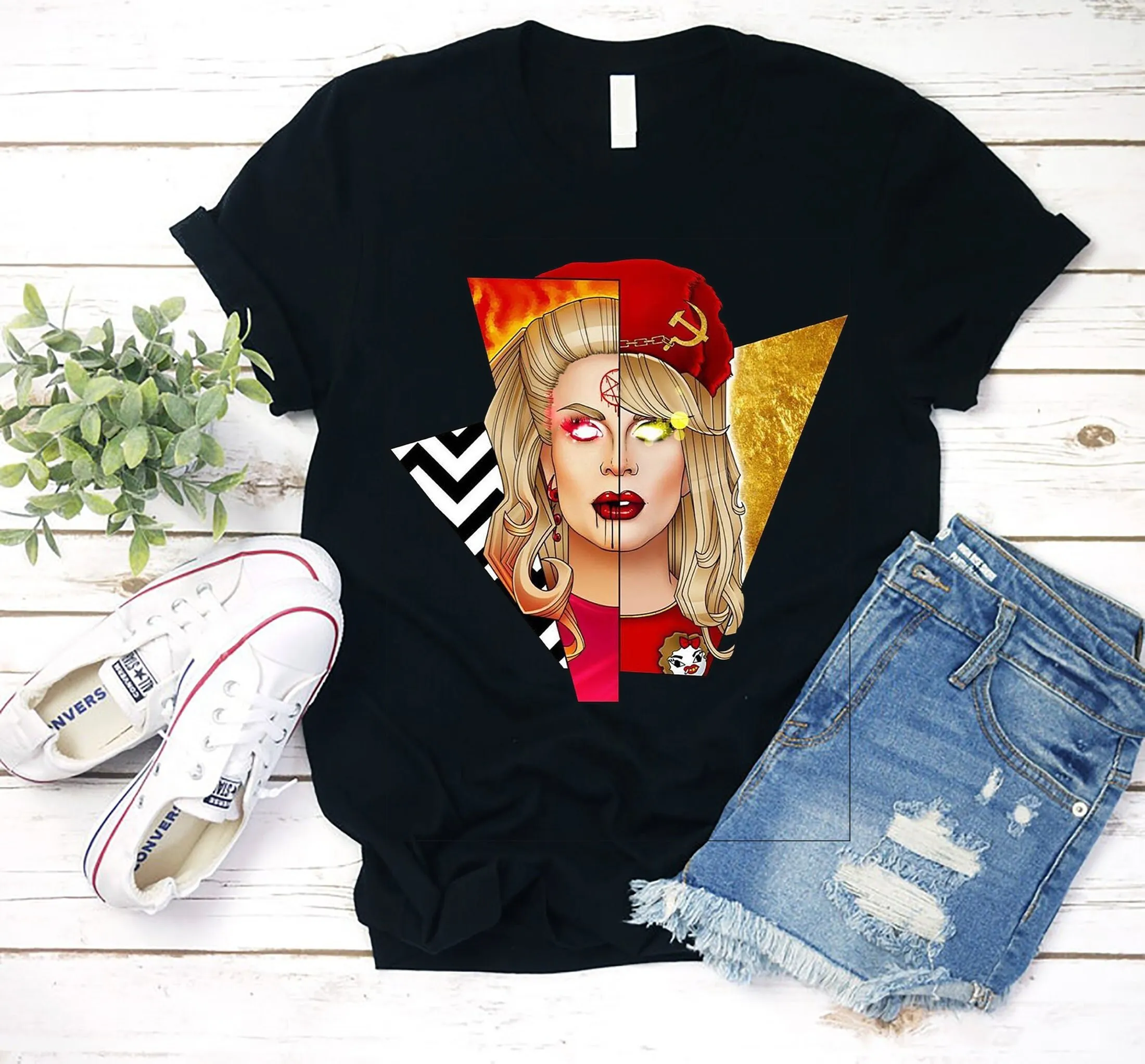 Katya Zamo Shirt but Your Dad Just trixie Mattel Black