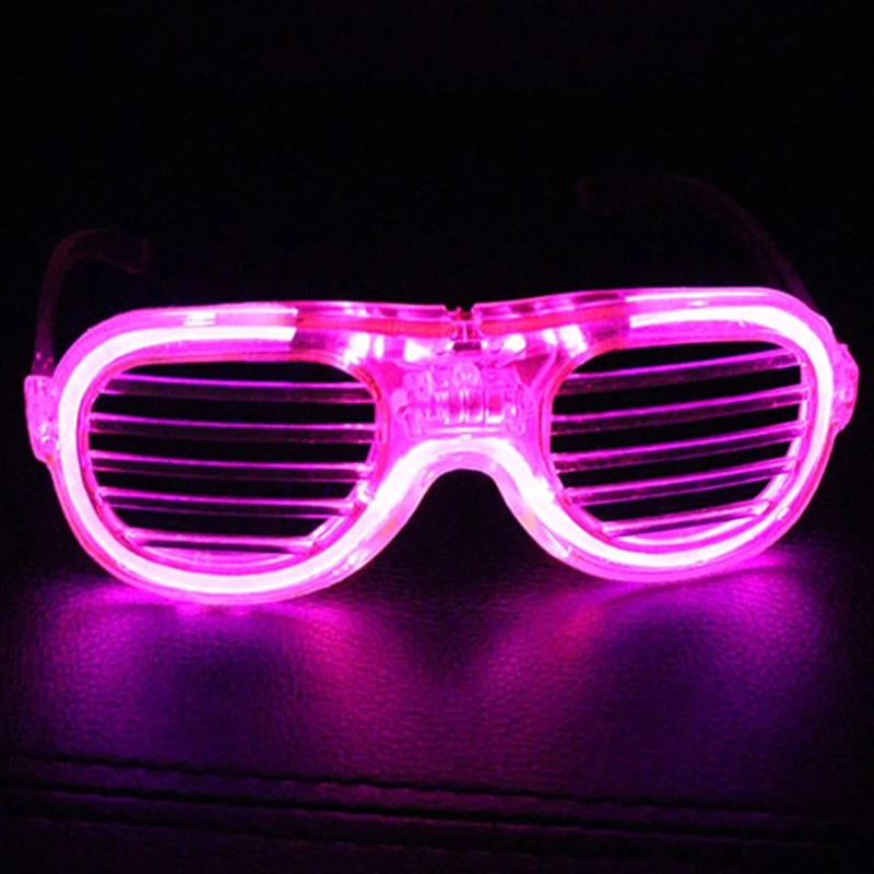 Light Up Toys Glowing Glasses for Kids Play in the Dark with LED Lights Halloween Christmas Festival Flashing Party Gifts