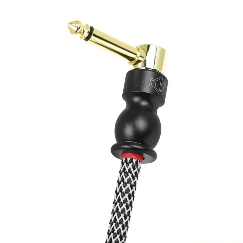 31BE 1/4in Straight to Guitar Instrument Cable Noiseless Sound