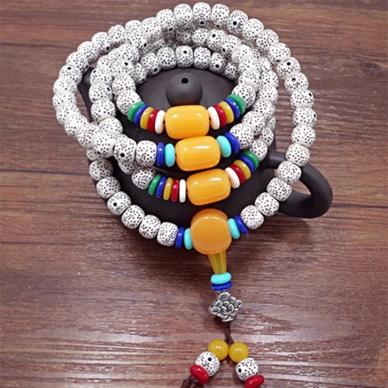 Imitation Xingyue Bodhi Multi-Layer Bracelet Men and Women Rosary Beads Multi-Wrap Bracelet Ethnic Style Pendant Yiwu Small Comm