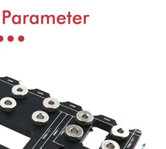Aluminum Alloy Pocket Hole Jig Set With Drill Bits For Cabinet Furniture Woodworking Hinge Handle Drawer Rail Locator Tool