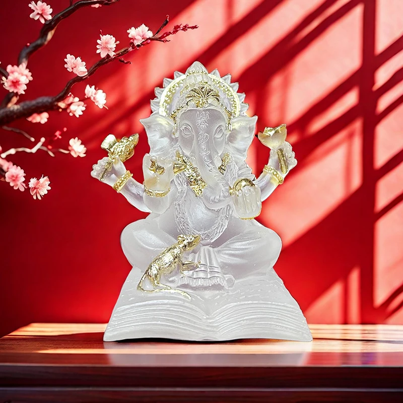 Southeast Asian Indian Buddha Elephant God Ornament Elephant Hindu God Sculpture Figurines Home Office Decoration Buddha Statues