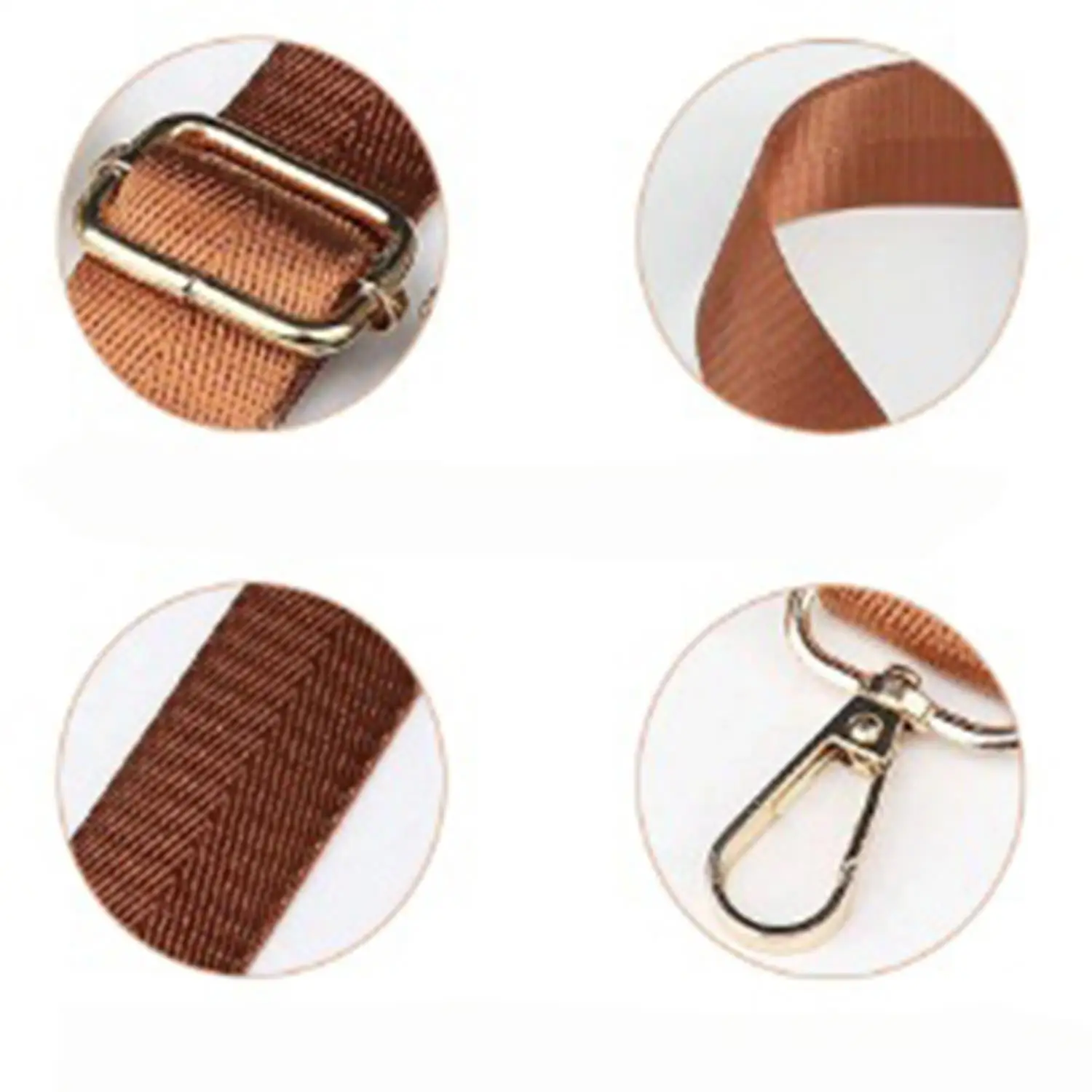 1pc 2.5 Cm Wide Adjustable Nylon Bag Strap Solid Color Shoulder Bag Strap Handbag Strap Handle Crossbody Belt Bag Accessories