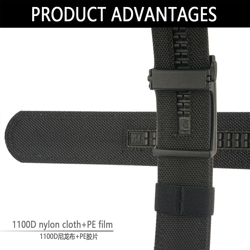 XUHU New 3.8cm Tactical Gun Belt for Men and Women 1100D Nylon Metal Automatic Buckle Police Military Belt Hunting IPSC Girdles