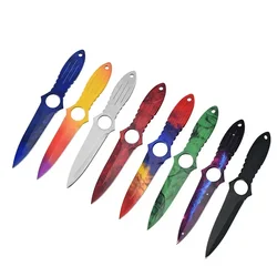 Hot Steel Straight Blade CSGO Game Collection Military Tactical Knife Outdoor Camping Hunting Self-defense Small Straight Knife