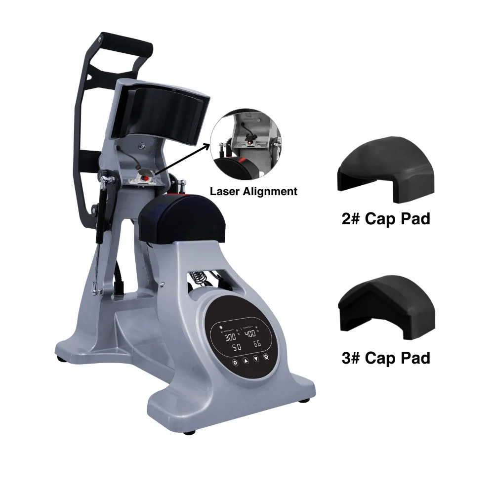 

Double Heated Cap Press Machine Top Quality Semi Auto Hat Press For Baseball Cap