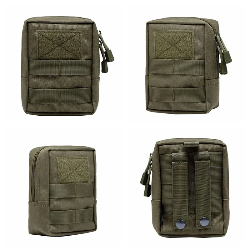 Outdoor Tactical 600D Waist Bags Multitool Molle Pouch Tool Zipper Waist Pack Hungitng Accessory Durable Belt Pouch