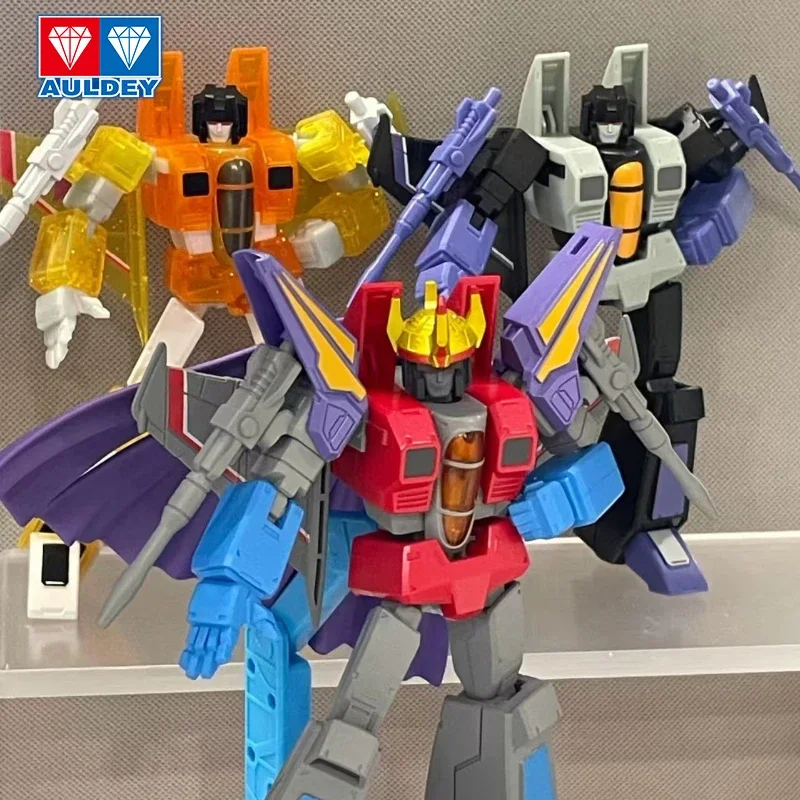 AULEDY Transformers Starscream & Sunstorm، مجموعة Decepticon Corps، روبوت مفصلي للغاية، شخصية رسمية #3