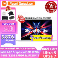 Xiaomi Laptop 2024 RedmiBook Pro 14 Core Ultra 5-125H/Ultra 7-155H ARC Graphics 32GB DDR5 1T SSD 14-inch 2.8K 120hz Screen Pc